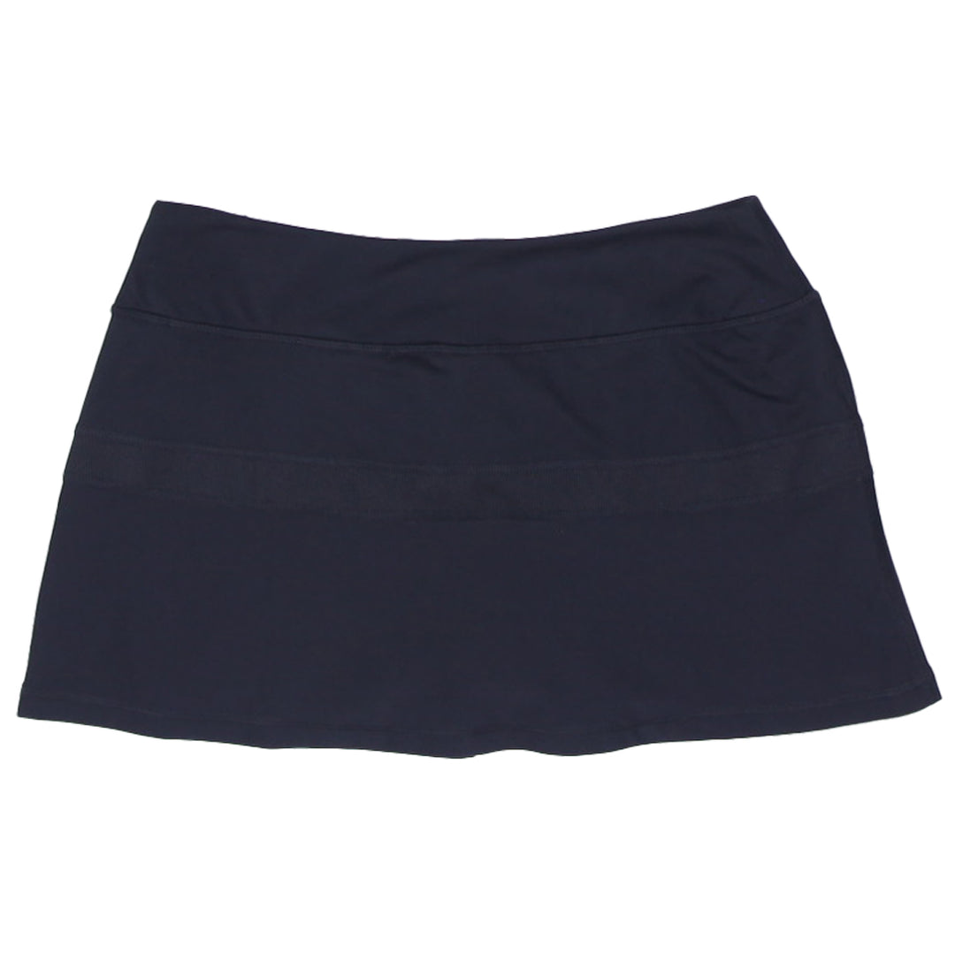 Ladies Embroidered Nike Logo Black Tennis Skirt