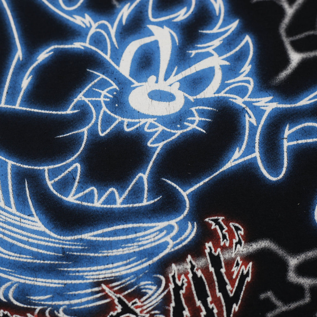 Vintage 1996 Looney Tunes Tasmanian Devil Lightning T-Shirt Size L