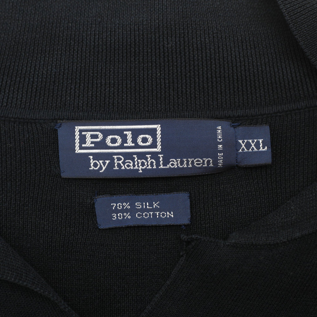 Polo Ralph Lauren Silk Cotton Classic Polo Shirt Size XXL | Migration_Shirts - Back View | Fashion Rerun
