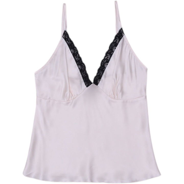 Y2K Ladies Deane & White Camisole Cream Lace V-Neck Strappy Elegant