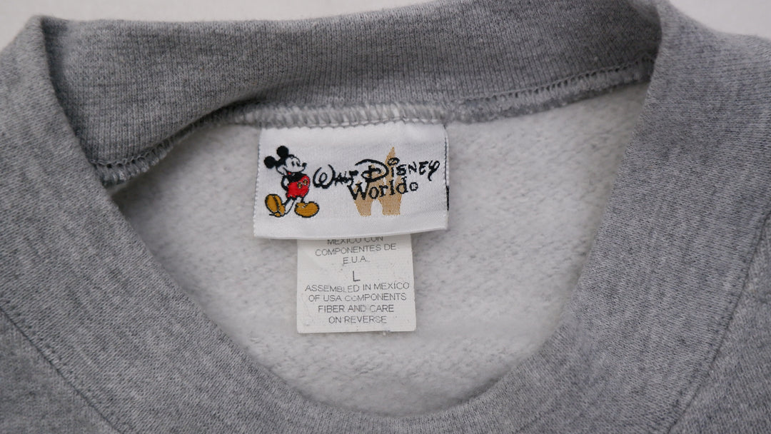 Vintage Disney 100 Years of Magic Graphic Gray Sweatshirt
