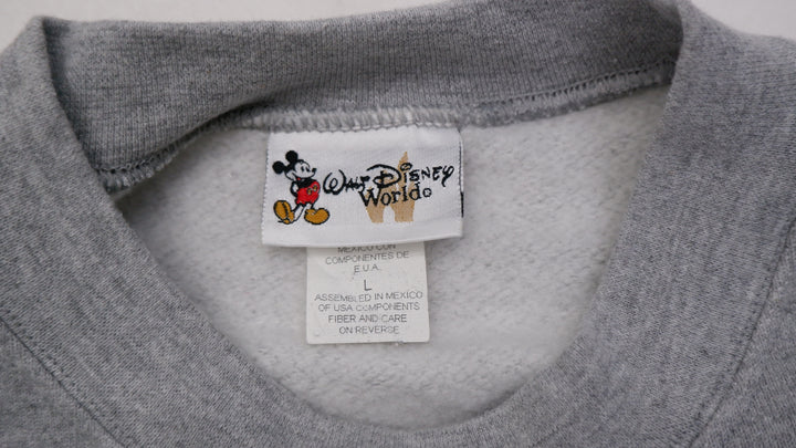 Vintage Disney 100 Years of Magic Graphic Gray Sweatshirt