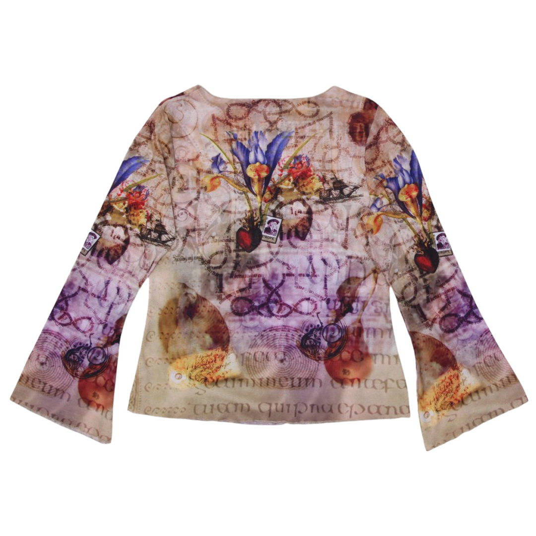 Y2K Ladies Oneworld Printed Long Sleeve Top