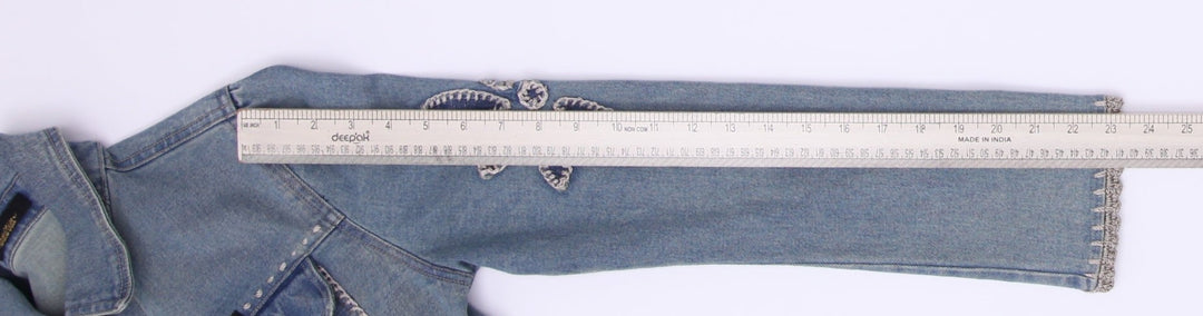 Crochet Detail Denim Jacket Size S | Migration_Jackets - View 12 | Fashion Rerun
