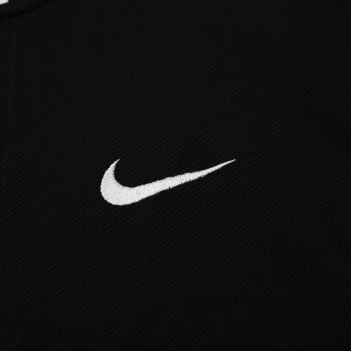 Vintage Mens Nike Full Button Warm Up Baseball Jersey Black Grey Size S