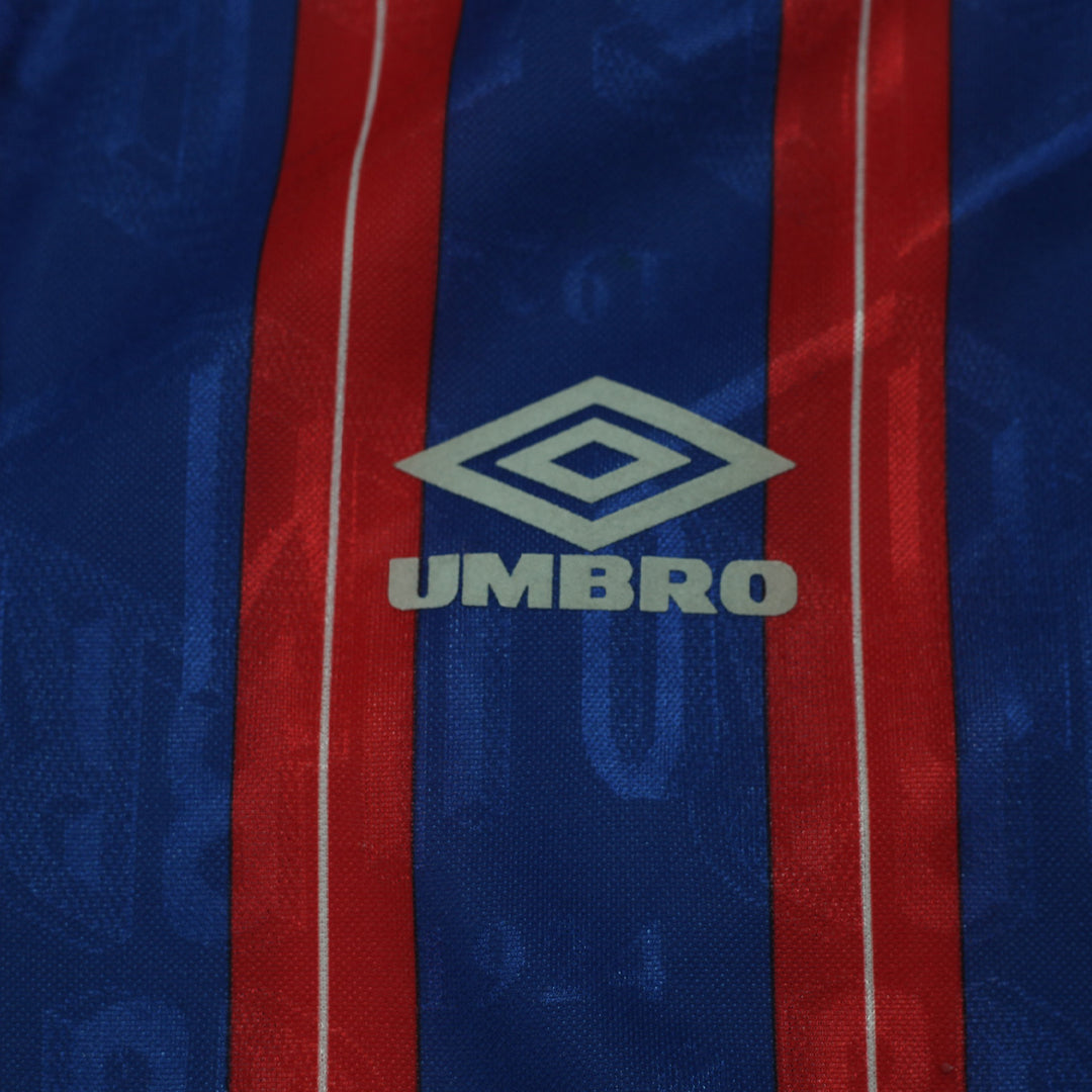 Vintage Umbro Striped Soccer Jersey Size XL Red & Blue Bold Stripes - Fashion Rerun Vintage Migration_Jersey