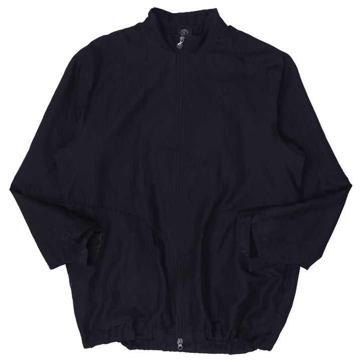 Mens Embroidered Jordan Logo 852005 Black Zip Jacket