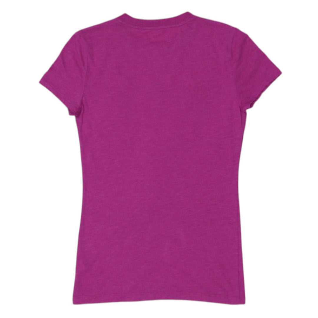 Y2K Ladies Aero New York Pink Short Sleeve T-Shirt Small