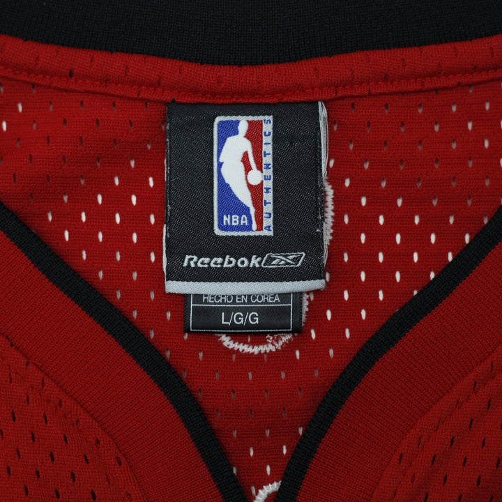 Mens Reebok Vince Carter #15 Toronto Raptors Basketball Red Jersey Size L