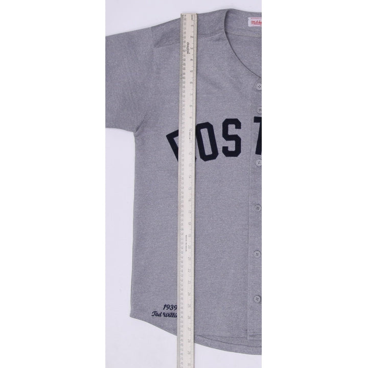 Vintage Mitchell & Ness Boston Cooperstown Collection Baseball Jersey | Migration_Jerseys - View 6 | Fashion Rerun