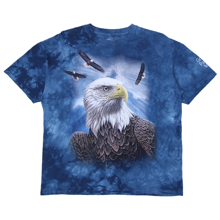 Mens The Mountain Shirt Bald Eagle Short Sleeve American Dyed T-Shirt