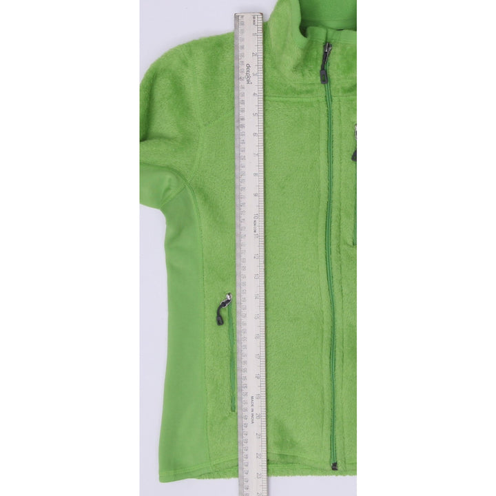 Ladies Patagonia Full Zip Fleece Jacket Lime Green Size XS