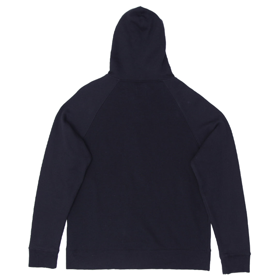 Mens Embroidered Champion Logo Black Zip Up Hoodie