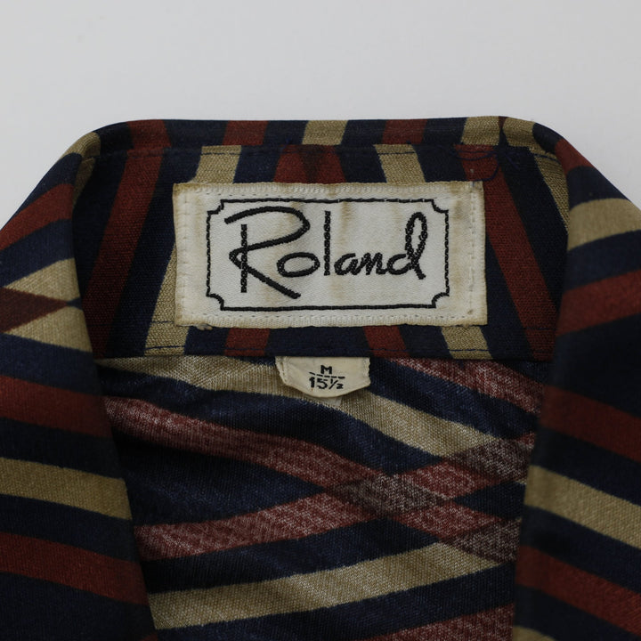 Roland Pattern Long Sleeve Shirt Size M | Migration_Shirts - Back View | Fashion Rerun