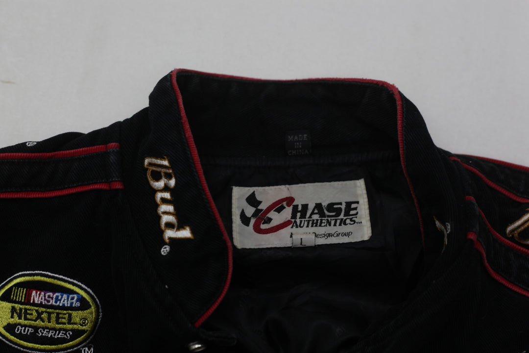 Vintage Dale Sr Jacket Mens Black Earnhardt Chase Authentics NASCAR Racing