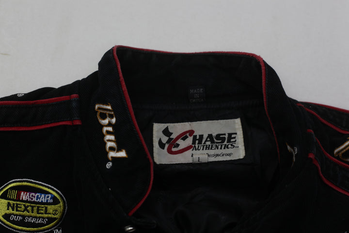 Vintage Dale Sr Jacket Mens Black Earnhardt Chase Authentics NASCAR Racing