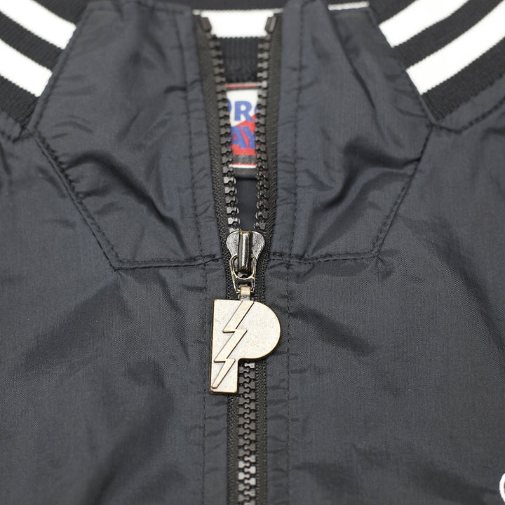 Vintage Mens 90s Cleveland Browns ProPlayer Half Zip Windbreaker Striped Trims