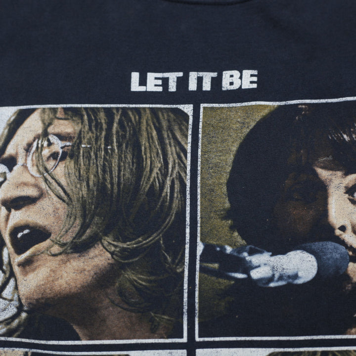 Vintage 00s The Beatles Let It Be Band T-Shirt Size M