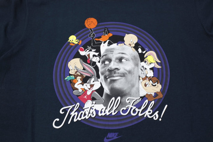 Mens Nike Jordan x Space Jam "That's All Folks!" 20th Anniversary T-Shirt