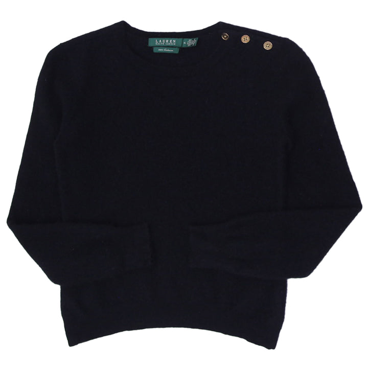 Ladies Lauren Ralph Lauren 100% Cashmere Black Sweater