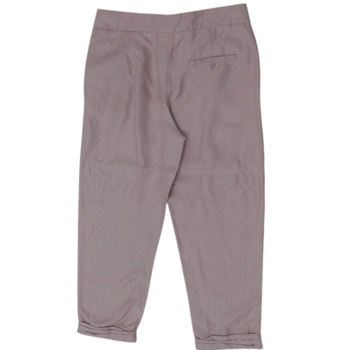 Y2K Ladies Drawstring Relaxed Fit Beige Casual Pants Size XS