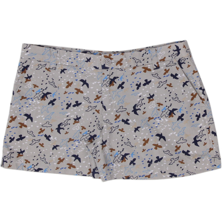 Ladies Patagonia Stretch All-Wear Utility Chino Shorts Wilder Stone Bird Print