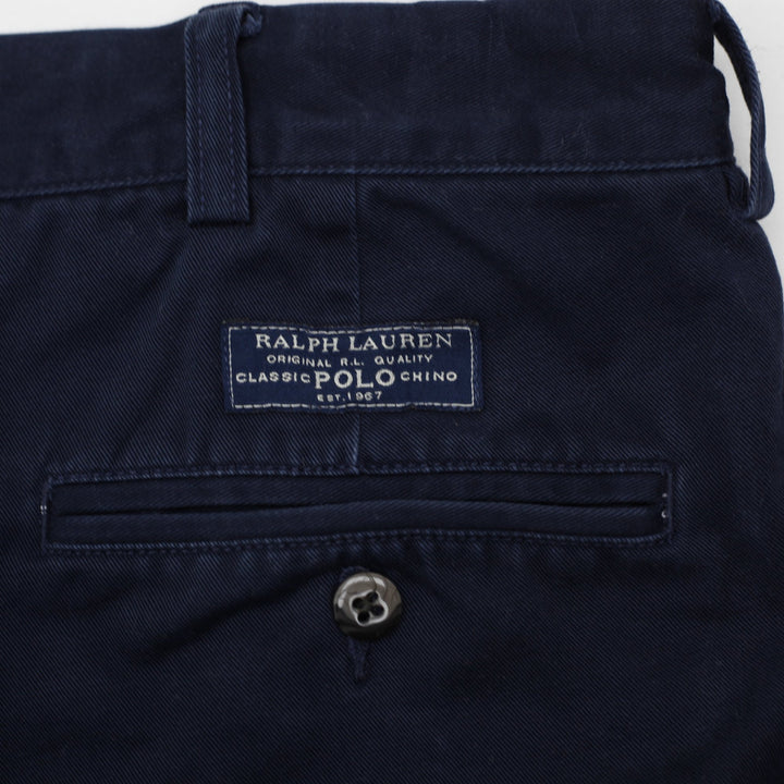 Vintage Mens Polo Ralph Lauren Pleated Trousers Andrew Pant Size 34/32