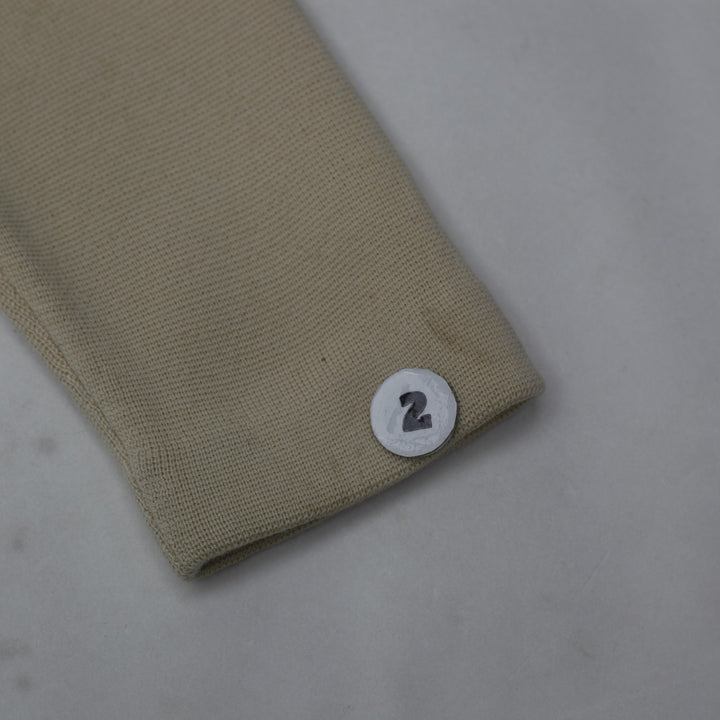 Vintage Ladies Ralph Lauren Cardigan Cream Wool Buttoned Contrast Trim Size XL | Migration_Knitwear & Sweater | Fashion Rerun