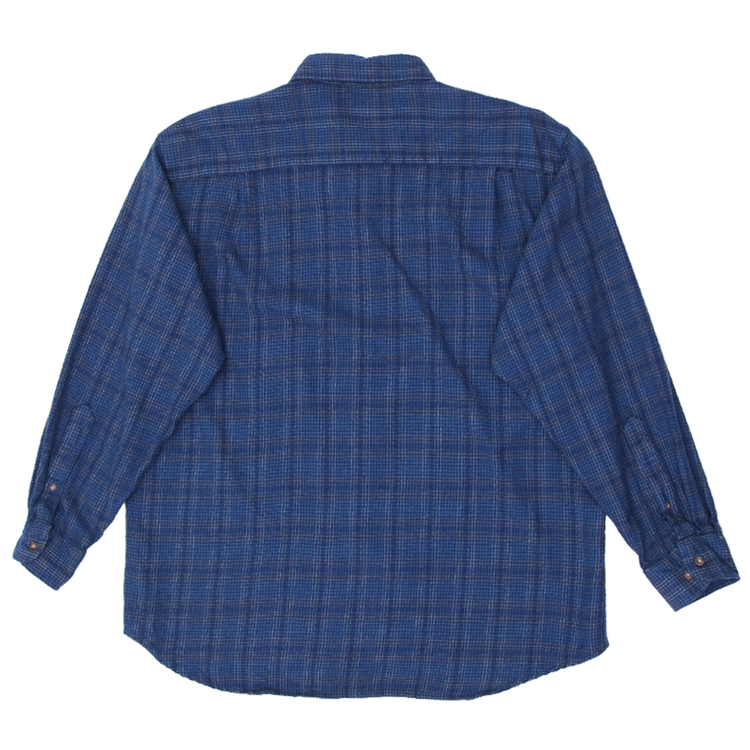Vintage Sir Pendleton Blue Plaid Flannel Shirt - Fashion Rerun Vintage Migration_Shirt