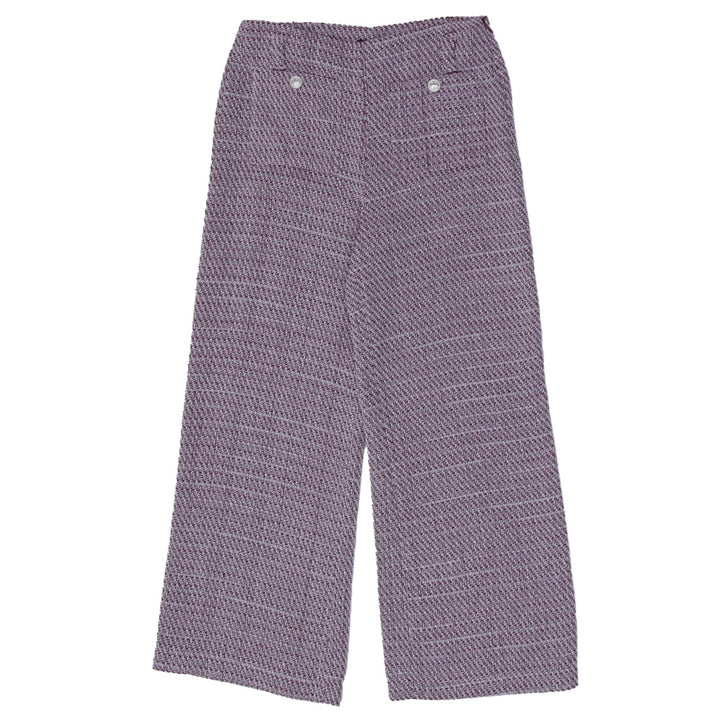 Ladies Hunter & Brown Wide Leg Herringbone Pants