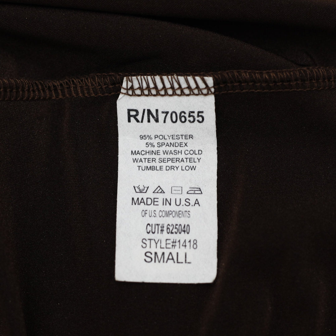 Y2K Ladies Sparkle Camisole Brown Spaghetti Strap Size S