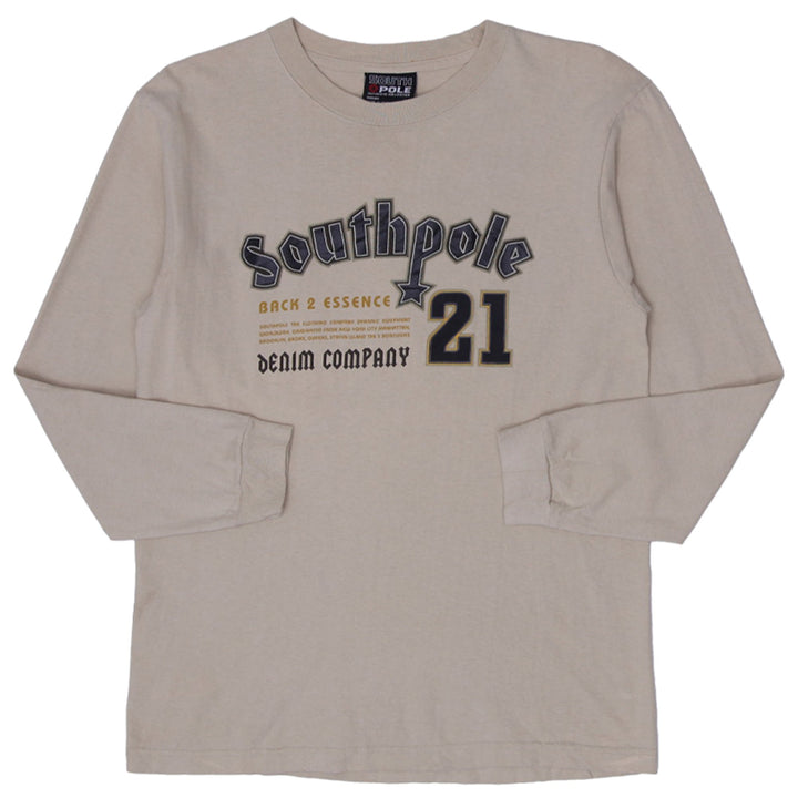 Y2K Mens Southpole Long Sleeve Printed T-Shirt