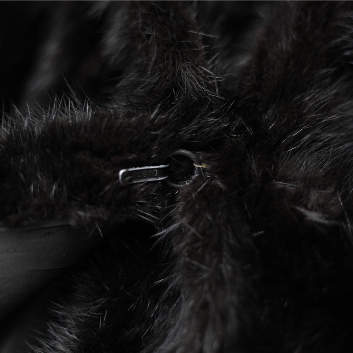 Rare Simon M. Canada M Mid Century Glossy Full Length Luxury Coat