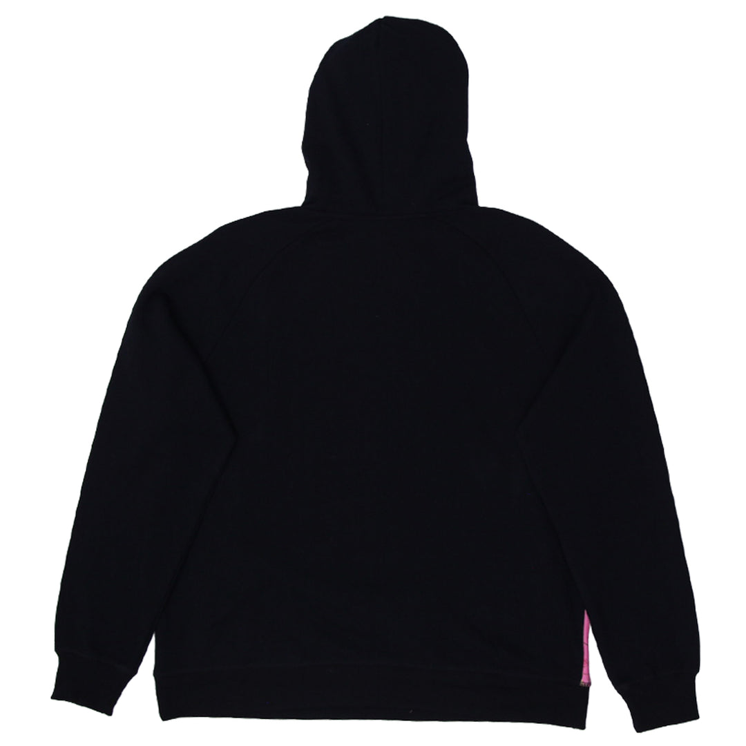 Ladies Realtree Pink Black Camo Side Slit Pockets Pullover Hoodie