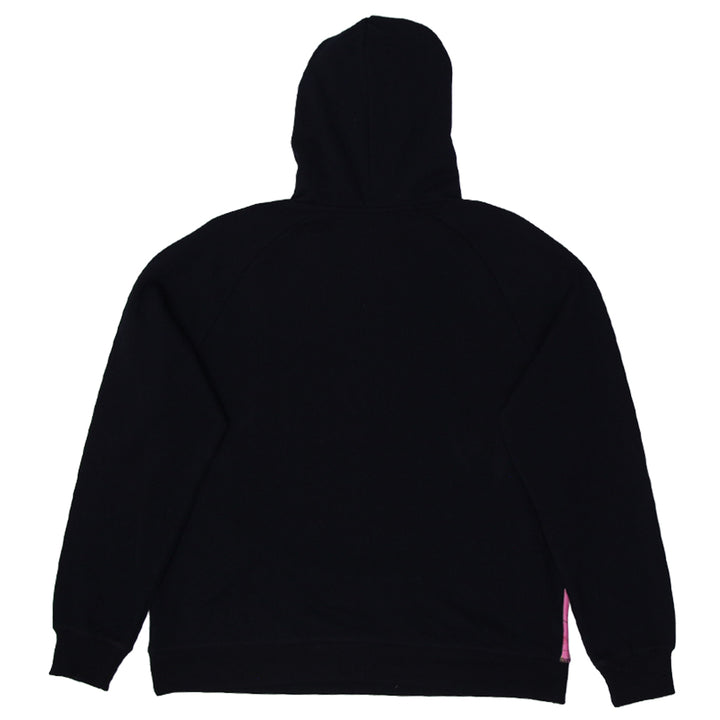 Ladies Realtree Pink Black Camo Side Slit Pockets Pullover Hoodie