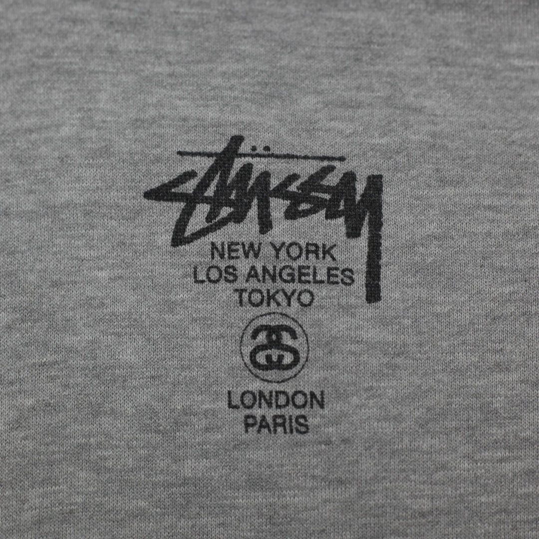Mens Stussy World Tour Hoodie Pullover Hoodie Size L