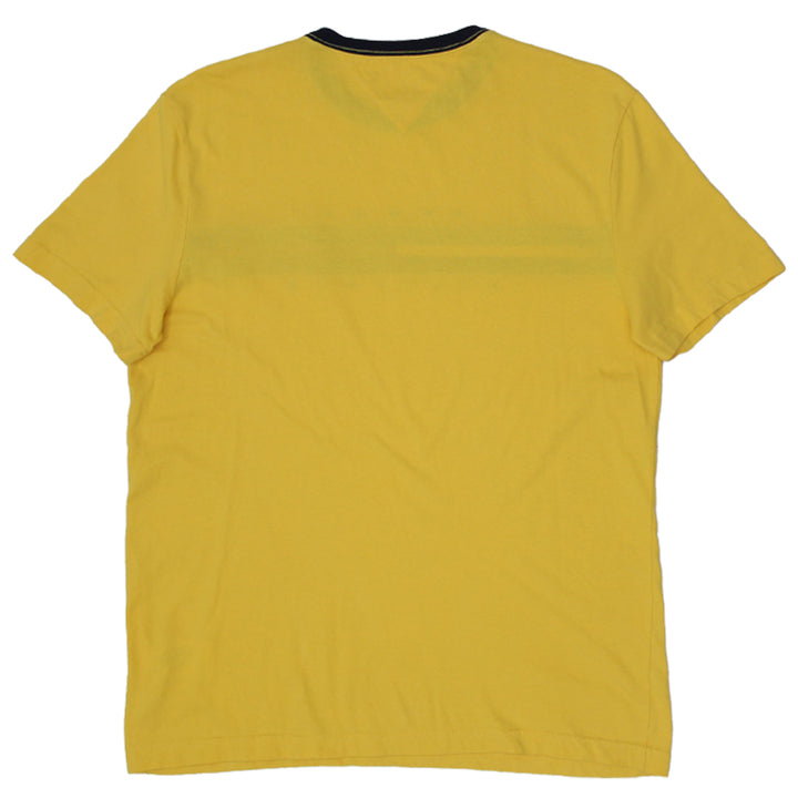 Mens Embroidered Tommy Hilfiger Yellow T-Shirt