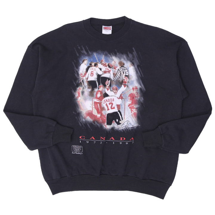 Vintage 1997 Hanes Paul Henderson Team Canada Hockey Sweatshirt Made in USA Size XL - Fashion Rerun Vintage Migration_Sweaters