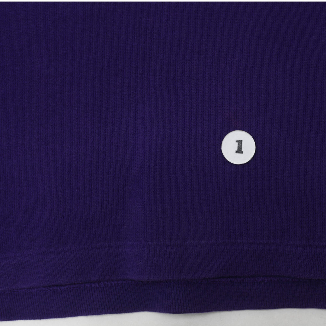 Mens Polo Ralph Lauren Sweater Purple 1/4 Zip Cotton Knitwear Size L