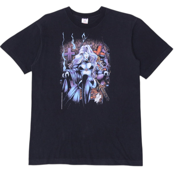 Vintage 1993 Lady Death Chaos Comics T-Shirt Dc Marvel Size L Made In USA | Migration_T-Shirts | Fashion Rerun