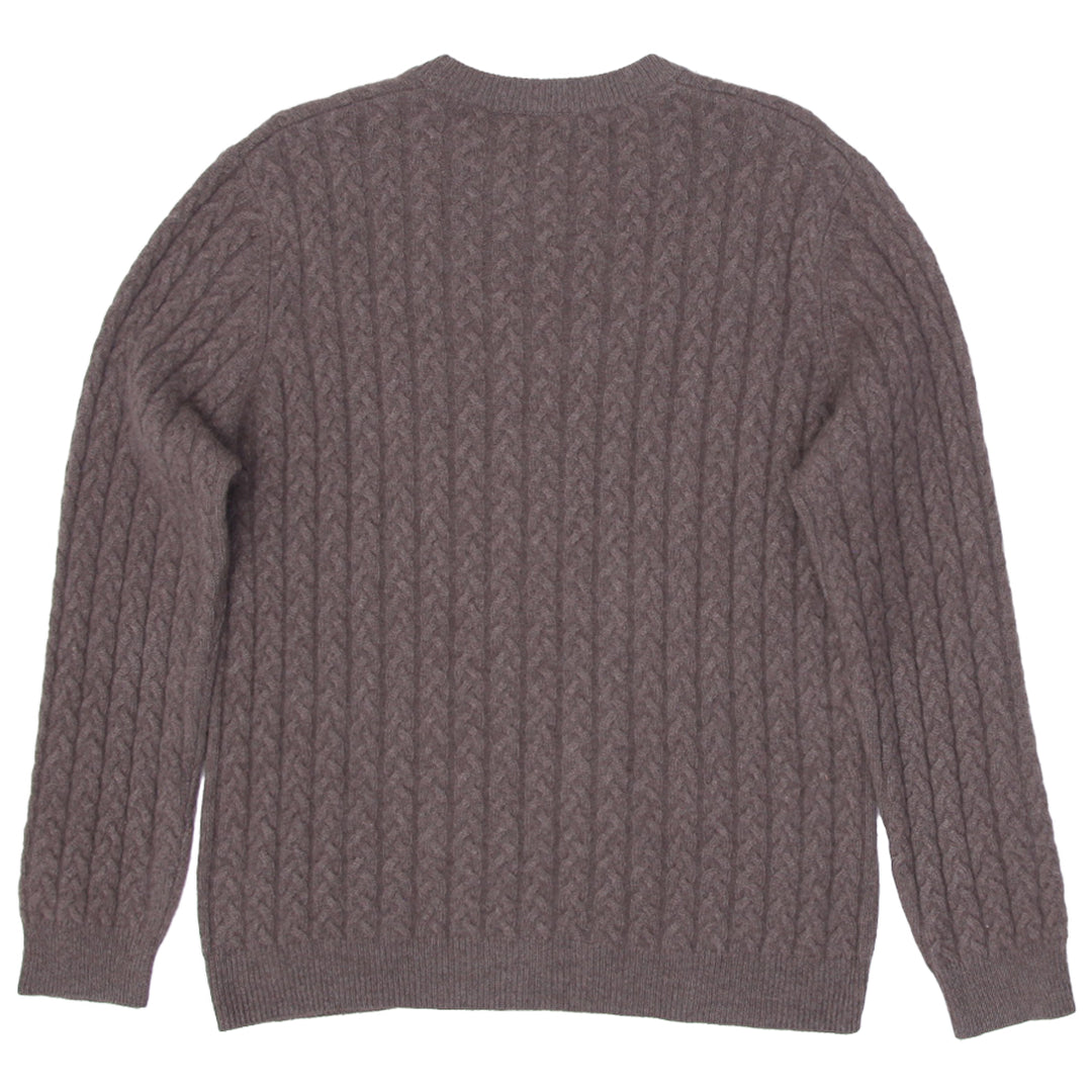 Mens Allen Solly 100% 2 Ply Cashmere Cable Knit Sweater