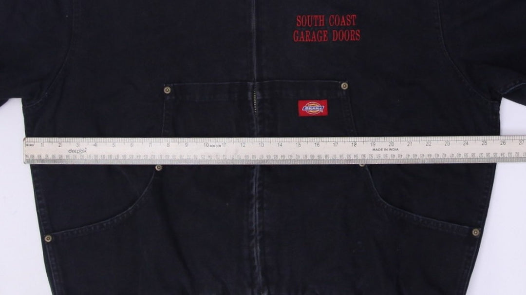 Mens Dickies Hooded Quilt Lined Canvas Duck Work Zip Up Jacket