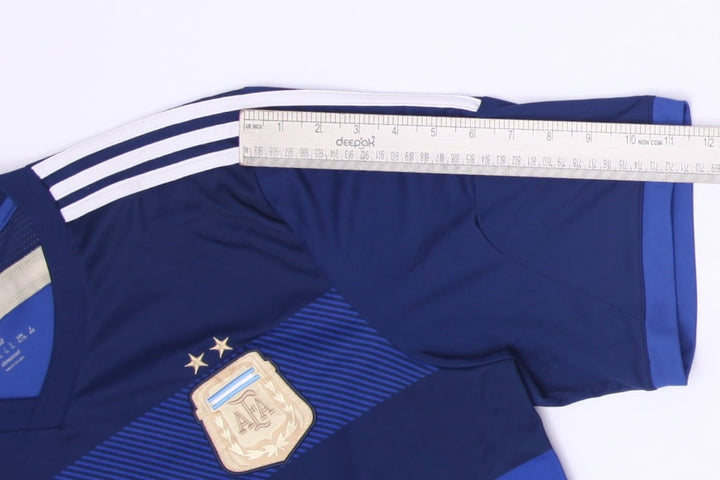 Mens Adidas Argentina 2014 Away Football Jersey Blue Size XL World Cup 2014