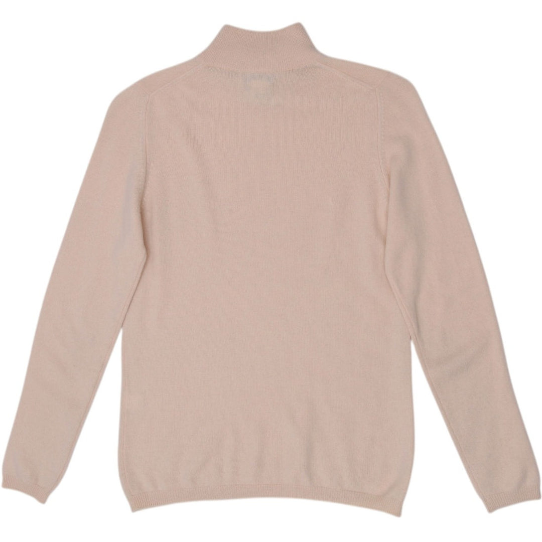 Ladies Neiman Marcus 100% Cashmere Mock Neck Turtleneck Sweater Size S