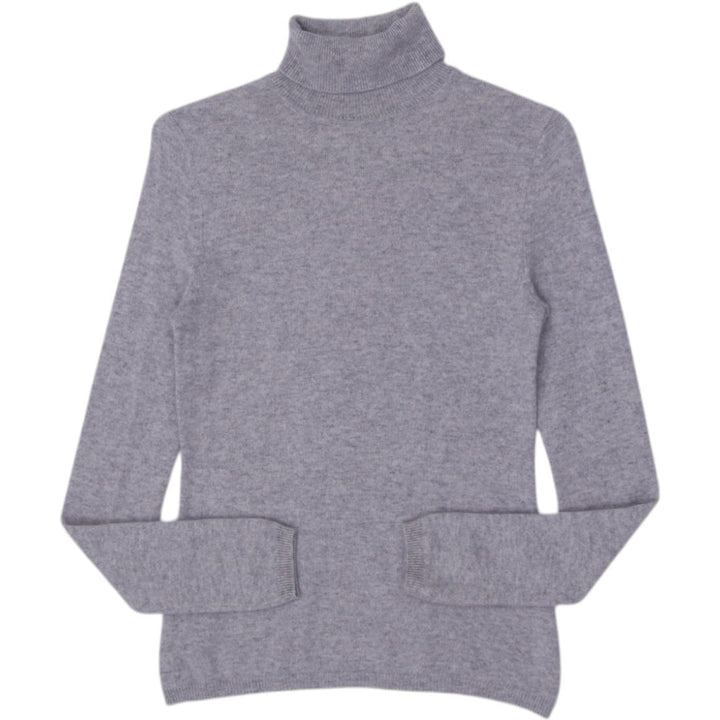 Ladies Cashmere By Charter Club Gray Turtle Neck Small Sweater