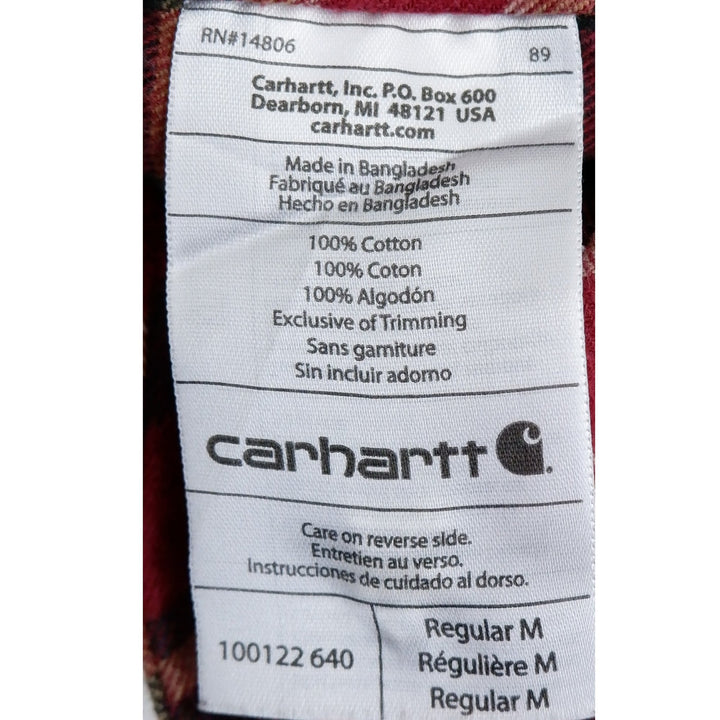 Mens Carhartt 100122 640 Plaid Long Sleeve Shirt