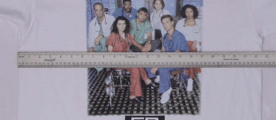 Vintage 90s Warner Bros NBC "ER-TV-SHOW" T-Shirt Size XL made in USA