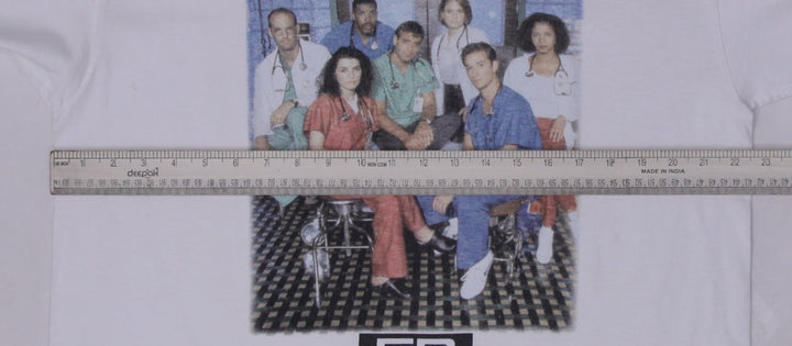 Vintage 90s Warner Bros NBC "ER-TV-SHOW" T-Shirt Size XL made in USA