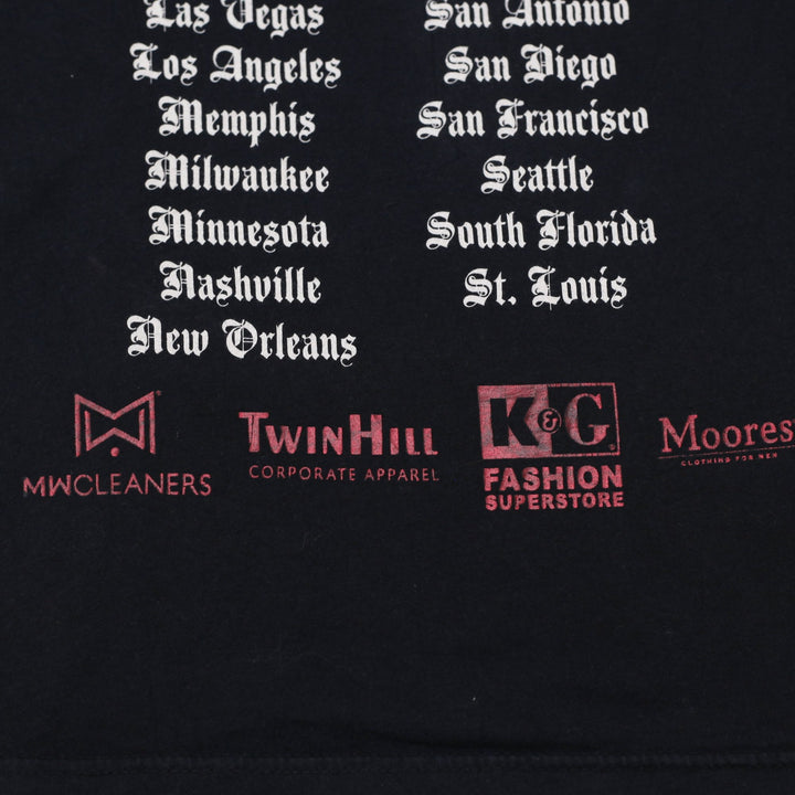 Y2K Mens Xtreme Couture Wearhouse Holiday Tour 2008 T-Shirt Size L