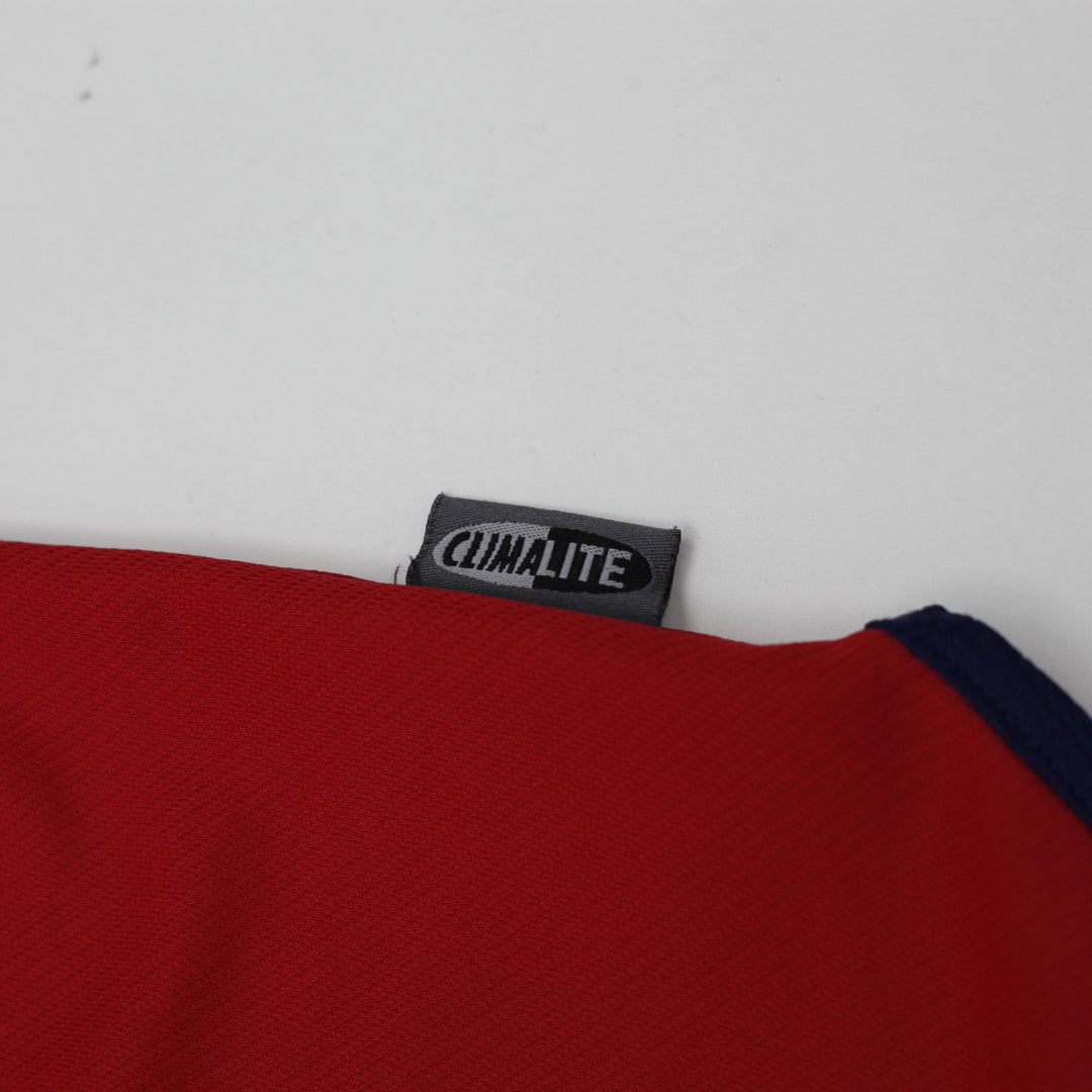 Vintage Mens 90s Adidas FC Bayern Munich Jersey Red Soccer Logo Opel